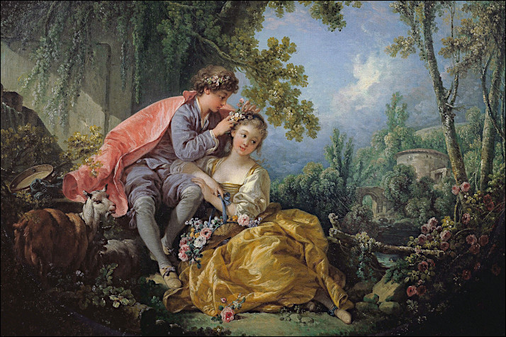Las cuatro estaciones: Primavera - Museo The frick collection en Estados Unidos Foto boucherrococo01
