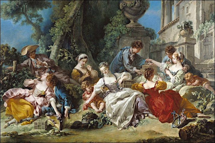 Los cazadores de pájaros - Museo Getty en Estados Unidos Foto boucherrococo04