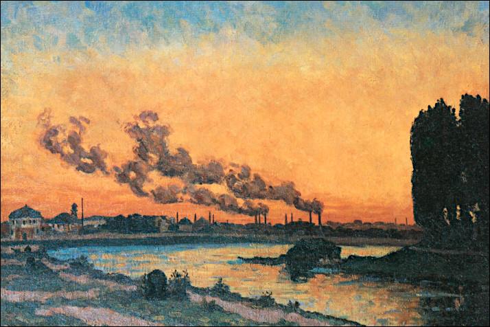Soleil couchant à Ivry - Musée d'Orsay, Paris, Francia Foto guillauminimprm02