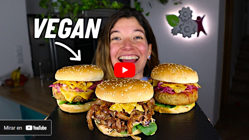 Video de hamburguesas veganas