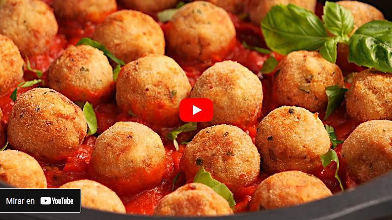 Video de Albóndigas de Berenjena en Salsa Napolitana - Cocina con Carmen