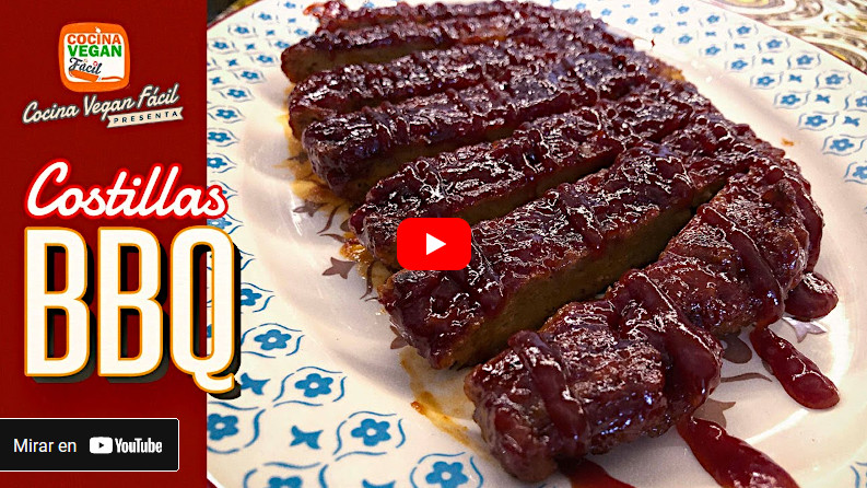 Video de Costillas BBQ veganas de seitán al horno