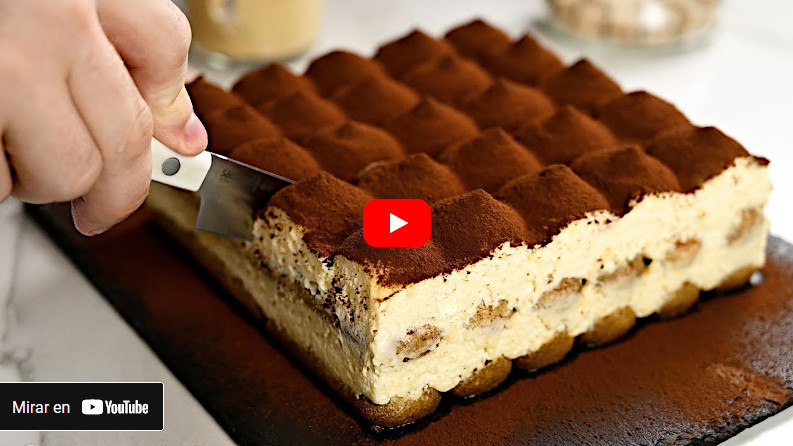 Видео с рецептом тирамису