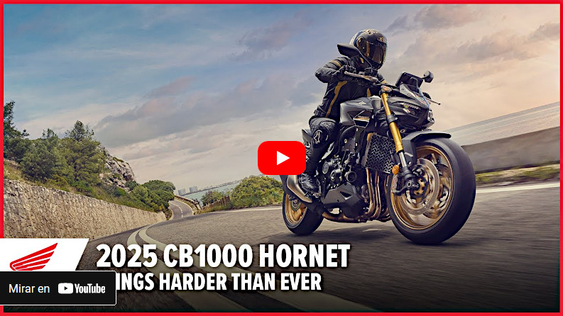 וידאו של אופנוע Honda CB1000 Hornet