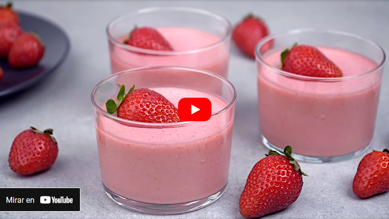 Video de Cómo hacer el mousse vegano de fresa
